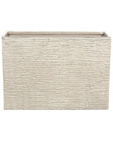 Plant Pot Beige Stone 56 x 80 x 56 cm Indoor Outdoor Rectangular Planter Beliani