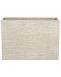 Plant Pot Beige Stone 56 x 80 x 56 cm Indoor Outdoor Rectangular Planter Beliani