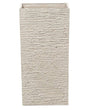 Tall Plant Pot Beige Stone 30 x 30 x 60 cm Indoor Outdoor Planter Beliani