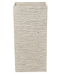 Tall Plant Pot Beige Stone 30 x 30 x 60 cm Indoor Outdoor Planter Beliani