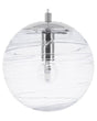 Pendant Lamp Transparent Glass Modern Globe Ceiling Light Beliani