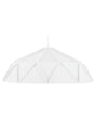 Pendant Lamp White Metal Geometrical Shape 1 Light Modern Beliani