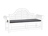 Bench Cushion Grey Outdoor Waterproof Seat Pad Beliani