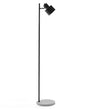 Floor Lamp Black Metal 149 cm Concrete Base Adjustable Shade Beliani