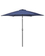 Garden Sun Parasol Navy Blue Fabric 230 cm Weather Resistant Beliani