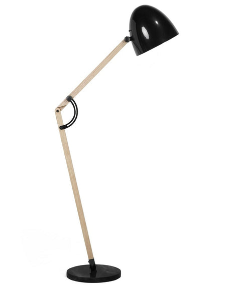 Floor Lamp Black Colour Metal 175 cm Adjustable Industrial Beliani