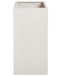 Garden Tall Clay Flower Plant Pot 40x40x77 cm UV Resistant Light Beige Beliani