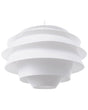 Pendant Lamp White Plastic Globe Shape Decorative Modern Beliani