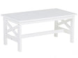 Garden Coffee Table White Acacia Wood Rectangular 100 x 55 cm Weather Resistant Modern Scandinavian Beliani