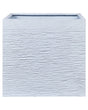 Plant Pot Planter Solid White Fibre Clay Square 50 x 48 cm UV Resistance Beliani