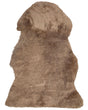 Sheepskin Rug Light Brown 65 x 110 cm Natural High Pile Rustic Style Beliani