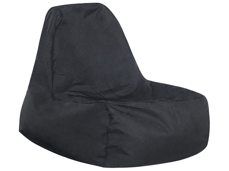 Teardrop Bean Bag Black Drop Bean Bag Large Lounger Relax Living Room Beliani