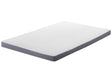 Foam Mattress White EU Single Size Zippered Cover Beliani