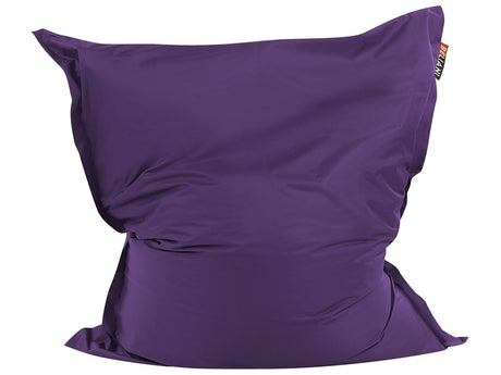 Large Bean Bag Violet Lounger Zip Giant Beanbag Beliani