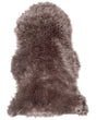 Faux Sheepskin Rug Brown 63 x 95 cm High Pile Rustic Beliani