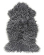 Faux Sheepskin Rug Grey 63 x 95 cm High Pile Rustic Beliani