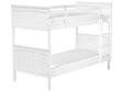 Double Bank Bed White Pine Wood EU Single Size 3ft High Sleeper Children Kids Bedroom Beliani