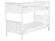 Double Bank Bed White Pine Wood EU Single Size 3ft High Sleeper Children Kids Bedroom Beliani