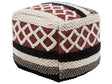 Pouffe Multicolour Cotton Braided Macramé Boho Rustic Beliani