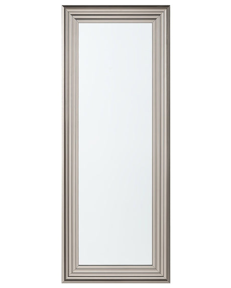 Wall Hanging Mirror Silver 50 x 130 cm Rectangular Modern Simple Minimalistic Beliani