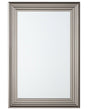 Wall Hanging Mirror Silver 61 x 91 cm Rectangular Modern Simple Minimalistic Bedroom Living Room Beliani