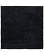 Shaggy Area Rug Black 200 x 200 cm Modern High-Pile Machine-Tufted Square Carpet Beliani