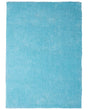 Shaggy Area Rug Blue 140 x 200 cm Modern High-Pile Machine-Tufted Turquoise Rectangular Carpet Beliani
