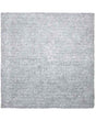 Shaggy Area Rug Grey Melange 200 x 200 cm Modern High-Pile Machine-Tufted Square Carpet Beliani