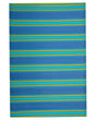 Outdoor Rug Mat Blue Synthetic 120 x 180 cm Striped Geometric Pattern Eco Friendly Modern Minimalistic Beliani