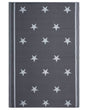 Outdoor Rug Mat Grey Synthetic 120 x 180 cm Star Pattern Eco Friendly Modern Beliani