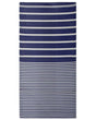 Outdoor Rug Mat Blue Synthetic 90 x 180 cm Striped Geometric Pattern Eco Friendly Modern Minimalistic Beliani