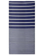 Outdoor Rug Mat Blue Synthetic 90 x 180 cm Striped Geometric Pattern Eco Friendly Modern Minimalistic Beliani