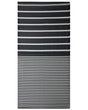 Outdoor Rug Mat Black Synthetic 90 x 180 cm Striped Geometric Pattern Eco Friendly Modern Minimalist Beliani