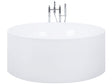 Freestanding Bath White Sanitary Acrylic Single 140 cm Round Modern Style Beliani