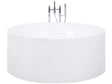 Freestanding Bath White Sanitary Acrylic Single 140 cm Round Modern Style Beliani