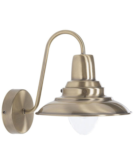 Wall Lamp Copper Metal Sconce Industrial Beliani