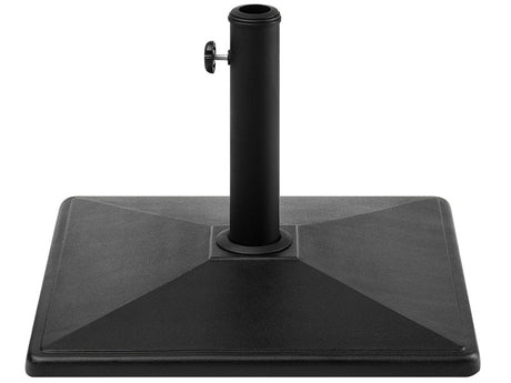 Parasol Base Black Concrete 25 kg Square Outdoor Umbrella Stand Beliani