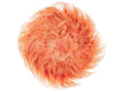 Wall Decoration Coral Red Feathers Round 40 cm Boho Accent Design Living Room Decor Beliani