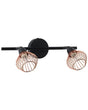 Wall Lamp 2 Lights Copper Metal Sconce Adjustable Industrial Beliani