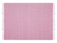 Blanket Pink Cotton 130 x 160 cm Bed Throw Boho Coastal Beliani