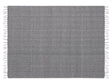 Blanket Black Cotton 130 x 160 cm Bed Throw Boho Coastal Beliani