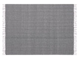 Blanket Black Cotton 130 x 160 cm Bed Throw Boho Coastal Beliani