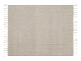Blanket Beige Cotton 130 x 160 cm Bed Throw Boho Coastal Beliani