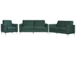 Sofa Set Green Velvet Upholstery 3 + 2 + 1 Seater Glam Beliani