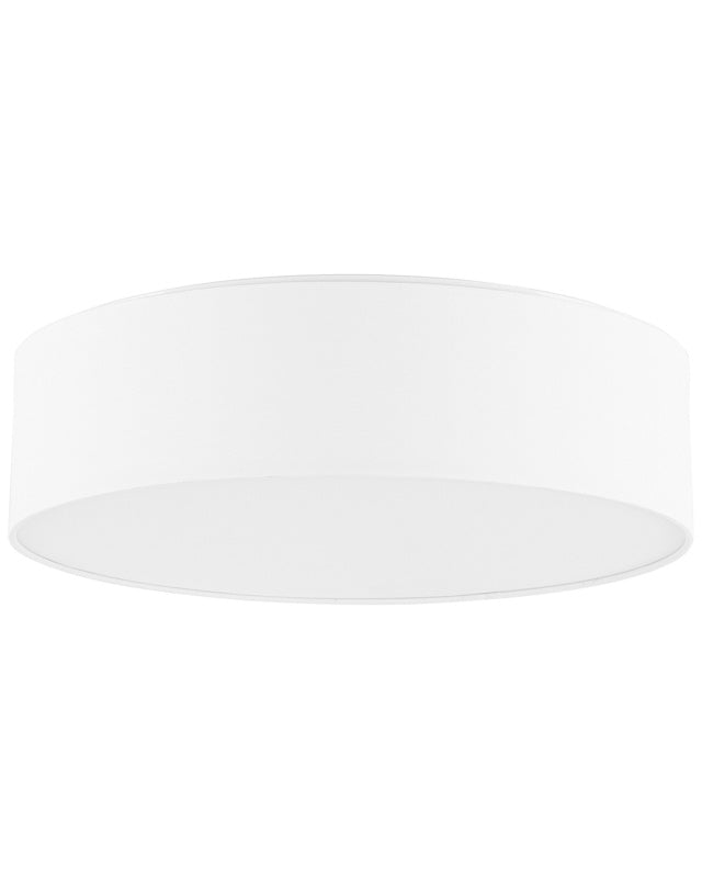 Flush Lamp White Polycotton ø 45 cm Boho Beliani