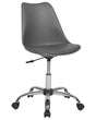 Desk Chair Grey Faux Leather Height Adjustable Computer Office Beliani