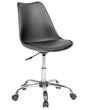 Desk Chair Black Faux Leather Height Adjustable Computer Office Beliani