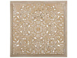 Wall Decor Light Wood 60 x 60 cm Square Oriental Beliani