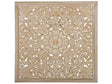 Wall Decor Light Wood 60 x 60 cm Square Oriental Beliani
