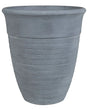 Plant Pot Planter Solid Grey Stone Mixture Polyresin Square  43 cm All-Weather Beliani